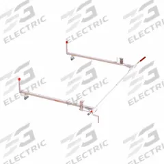 WEATHER GUARD Van Roof Rack: Aluminum, 16 in Overall Ht, 99 in Overall Lg, 77 1/2 in Overall Wd (MPN 236-3-03). Key specifications — Material: Aluminum; Finish: Powder-Coated; Brand: WEATHER GUARD; Color: White.