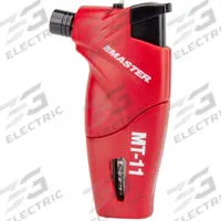 MASTER APPLIANCE Master Microtorch: 20 min Run Time, Butane Torch (MPN MT-11). Key specifications — Run Time: 20 min; Flame Adjustment: Adjustable Temperature; Series: Microtorch MT-11; Manufacturer Part Number: MT-11; Product Type: Butane Torch; Brand: MASTER APPLIANCE; Item: Butane Torch.