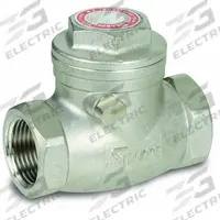 SHARPE Check Valve: Swing, 2-Way, Inline Valve Body, 3/8 in Pipe Size, FNPSM x FNPSM, 350°F, Std (MPN 4371000510). Key specifications — Seat Material: Metal; Brand: SHARPE.