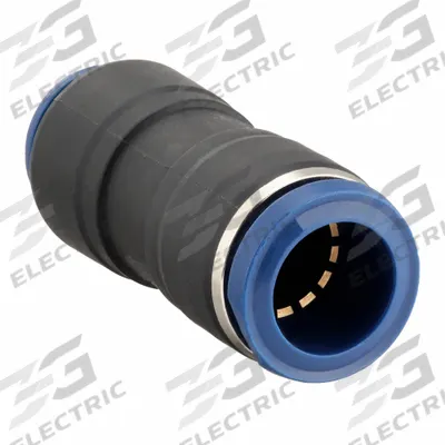 AIGNEP USA Push-Fit Adapter Fitting: 1/4 in OD x 5/32 in OD Size - Nylon & Nickel-Plated Brass Tube Fittings