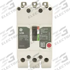 GE Molded Case Circuit Breaker: 110 A Amps, 65kA at 277/480V AC, Fixed, Lug, ABC, Std (MPN TEYL3110B). Key specifications — Series: TEY; Max. AIR Rating: 65kA at 277/480V AC; Instantaneous Trip: Fixed; Terminal Connection: Lug; Phase Connection: ABC.