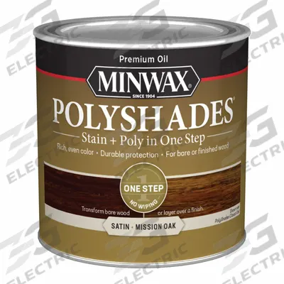 MINWAX Wood Stain: Wood Stain and Sealer, Interior, Oil, 0.5 pt Container Size - Combination Wood Stain & Sealers
