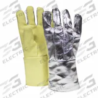 NATIONAL SAFETY APPAREL Aluminized Gloves: Universal, Thermobest™, 600°F Max Temp, Gauntlet Cuff (MPN G51TCNL14). Key specifications — Glove Liner Material: Felt; Brand: NATIONAL SAFETY APPAREL.