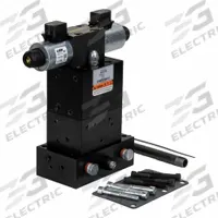 ENERPAC Control Valve: 4.5 gpm Max Flow Rate, Three Positions, Four-Way Ways, 24V DC, Tandem Center (MPN VE43). Key specifications — attr1018270: Load Holding; attr1018253: ENERPAC; attr1018249: VE43; attr1018300: Pressure; attr1018289: VE.