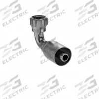 PARKER Hydraulic Crimp Fitting: Steel x Steel, 90° Elbow, -8 For Hose Dash Size, Female x Genderless (MPN 1J977-8-8). Key specifications — Fitting Gender: Female x Genderless; Fitting Connection Type: ORS x Crimp; For Hose Dash Size: -8; Thread Size: 0.511"-27; Brand: PARKER.