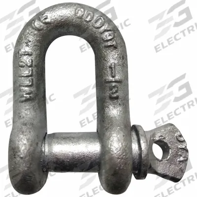 APPROVED VENDOR Anchor Shackle: Chain Shackle, 4,000 lb Working Load Limit - Anchor Shackles for Lifting