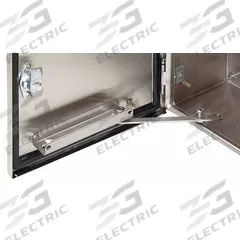 HOFFMAN Door Stop Kit: Securing Door Open, Mounted at Either Top or Bottom of Door, Stainless Steel (MPN ADSTOPKSS6). Key specifications — Finish: Brushed; Brand: HOFFMAN; Accessory Type: Door Stop Kit; Application: Securing Door Open; Features: Mounted at Either Top or Bottom of Door; Material: Stainless Steel.