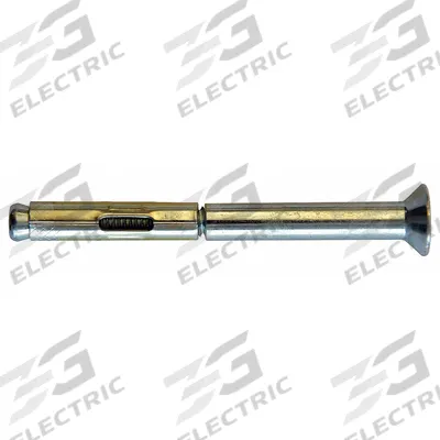 MKT FASTENING Sleeve Anchor: 4 in Overall Lg, 3/8 in Dia, 5/16"-18 Thread Size, Plain - Flat-Head Sleeve Anchors