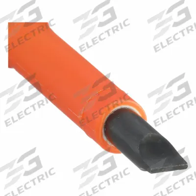 KLEIN TOOLS Insulated Slotted Screwdriver: Induction Hardened Steel, 3/16 in Tip Size - Insulated Slotted Screwdrivers