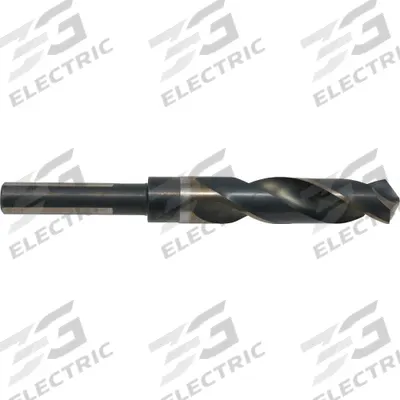 CLE-LINE Reduced Shank Drill Bit: 14.5 mm, 118° Split Point, Black & Gold HSS - High-Speed Steel Silver & Deming Drill Bits