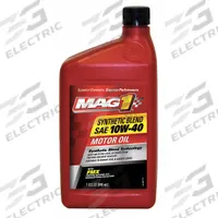 MAG 1 Engine Oil: Synthetic Blend, Biodegradable, 1 qt Size, Bottle, 10W-40, FMX (MPN MAG64841). Key specifications — SAE Grade: 10W-40; Brand: MAG 1; Biodegradable: Biodegradable; Compatible Engine Type: Gasoline Engines; Compatible Vehicle Type: Passenger Cars; Oil Series: FMX.