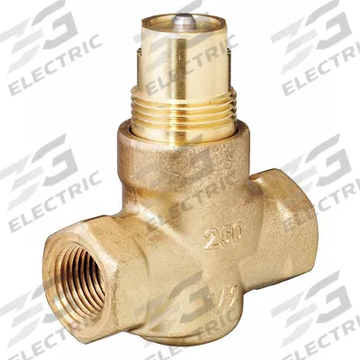 Siemens Hydronic Globe Valve: 2-Way, 2.5 CV Flow, 1/2 in Female NPT, Brass Body - 2-Way NPT Connection Globe Valves