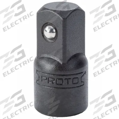 PROTO Socket Adapter: 1/2 in Output Drive Size, Square, 1 7/16 in Overall Lg - 3/8" Drive Hand Socket Adapters