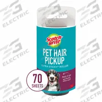 SCOTCH-BRITE Lint Roller Refill: 70 Sheets, 6 in Sheet Lg, 4 in Sheet Wd, White (MPN 839RFS-70). Key specifications — Brand: SCOTCH-BRITE.