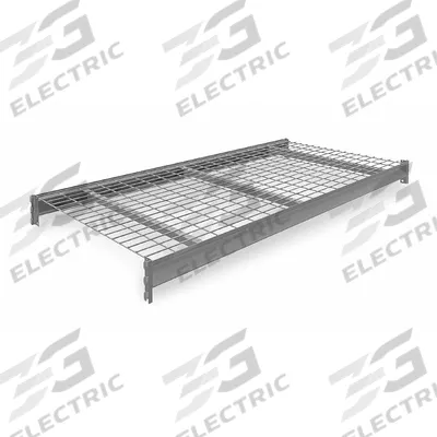 TENNSCO Shelf: 72 in x 36 in, 14 ga Beams, 5 AWG Decking, Galvanized Wire - Wire Decking Bulk Rack Shelf Kits