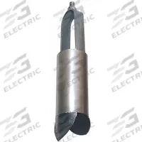 AMS Soil Auger Head: Carbon Steel Bail/Stainless Steel Cylinder, 2 1/4 in Overall Dia, Threaded (MPN 350.08). Key specifications — Connection Type: Threaded; Brand: AMS; Product Type: Soil; Material: Stainless Steel Cylinder.