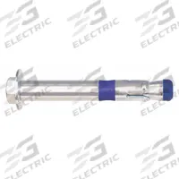 DEWALT Sleeve Anchor: 3 in Overall Lg, 3/8 in Dia, Steel, Zinc Plated, Hex, External Hex, 50 PK (MPN 6913SD-PWR). Key specifications — Brand: DEWALT.