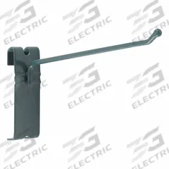 METRO Hook: 1 1/4 in x 7 5/8 in x 5 5/8 in, 50 lb Load Capacity, Steel, Epoxy Coated, Green (MPN PGHK6K3). Key specifications — Brand: METRO; Color: Green; Finish: Epoxy Coated; Material: Steel.