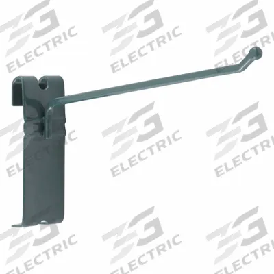 METRO Hook: 1 1/4 in x 7 5/8 in x 5 5/8 in, 50 lb Load Capacity, Steel, Epoxy Coated - Hooks for Wire Grid Panels