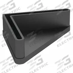 TENNSCO Foot Plate: 2 1/4 in x 2 1/4 in x 3/4 in, Black, Nylon, Unfinished (MPN SURNF). Key specifications — Color: Black; Finish: Unfinished; Material: Nylon; Brand: TENNSCO.