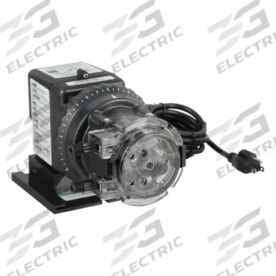 STENNER Peristaltic Chemical Metering Pump: 120V AC, 1/30 hp HP, 5 gpd Max. Flow Rate - Adjustable Flow Peristaltic Chemical Metering Pumps