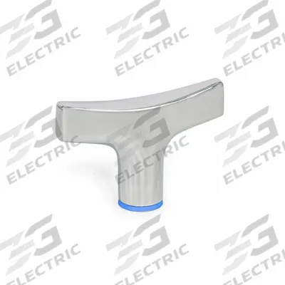 JW WINCO Hand Knob: T, Stainless Steel, M6x1 Thread, 0.5469 in Thread Lg - Hygienic T-Handle Knobs with Threaded Hole