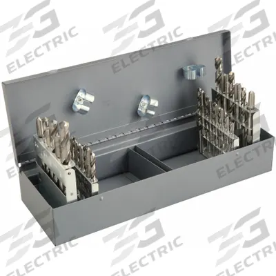 CHICAGO-LATROBE Drill Bit and Tap Set: 36 Pc (MPN 330086) - Drill Bit & Hand Tap Sets