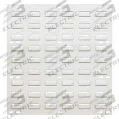 QUANTUM STORAGE SYSTEMS Louvered Panel: 20 in x 18 in x 1/4 in, 1 Sides, 0 Bins, White (MPN QLP-1819HC). Key specifications — attr38851: White; attr38864: Powder Coated; attr38845: QUANTUM STORAGE SYSTEMS.