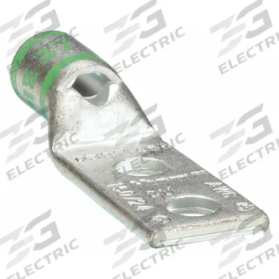 APPROVED VENDOR Compression Lug: For 1 AWG, Stranded Wire, 5/16 in Stud Size, Std - Two-Hole Compression Lugs