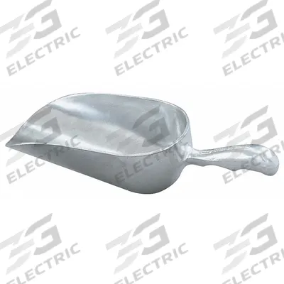 VOLLRATH Scoop: NSF Certified, Silver, 2 in Overall Ht, Scoop, Cast Aluminum - Kitchen Scoops
