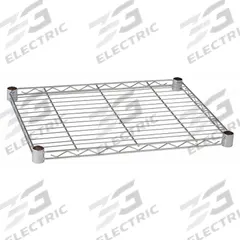 APPROVED VENDOR Wire Shelf: 36 in x 18 in, 1 Shelves, Split Sleeve, 800 lb Load Capacity, Dry, Steel (MPN 5GRU7). Key specifications — Recommended Environment: Dry; Material: Steel; Brand: APPROVED VENDOR; Color: Silver; Finish: Chrome.