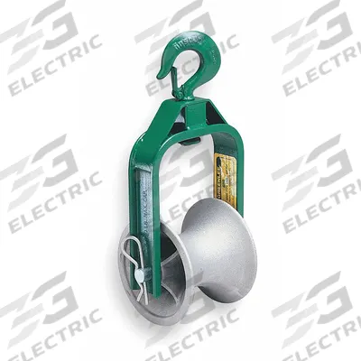 GREENLEE Cable Puller Sheave: 5 in Sheave Wd, 12 in Sheave Dia. - Cable Pulling Sheaves