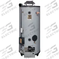 RHEEM-RUUD Commercial Gas Water Heater: Natural Gas, Low NOx, 100 gal, 199,900 BTU, 73.06 in Ht (MPN GNU100-200). Key specifications — Display Sell UOM: EA; Market: Commercial; Standards: ASHRAE 90.1b-2001; Sub-brand: Rheem Ruud; Brand: RHEEM-RUUD; Low NOx: Yes; Water Connection Location: Side; Fuel Type: Natural Gas.