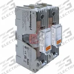 MERSEN Fuse Block: Open Block Design, 2 Pole, 600 V AC, Pressure Plate, Non-Indicating (MPN FB60J30P2). Key specifications — Brand: MERSEN.