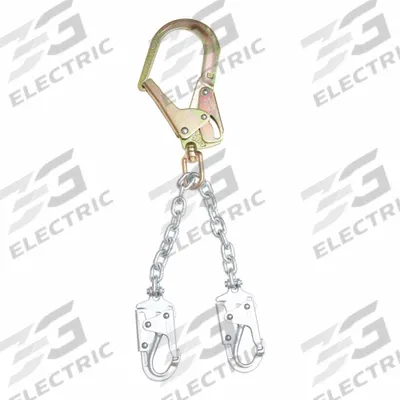 WERNER Positioning Lanyard: Steel Rebar Hook, Steel Snap Hook, 22 in Lg - Positioning & Restraint Lanyards