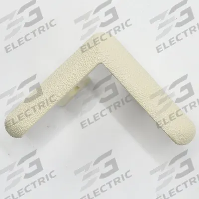 ACROVYN End Cap: End Cap, PETG, Almond, 2 in Leg Wd, 1/4 in Overall Ht, For 90° Angle - PETG Clip-On Corner Guard Caps