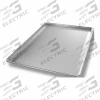 CHICAGO METALLIC Sheet Pan: Sheet Pan Pan, Full Sheet Pan Size, Aluminum, Glazed, Perforated (MPN 44690). Key specifications — Bead Closure: Closed Bead; Coating: Glazed; Pan Style: Sheet Pan; Perforation: Perforated; Brand: CHICAGO METALLIC; Material: Aluminum; NSF Certified: Yes; Sheet Pan Size: Full.