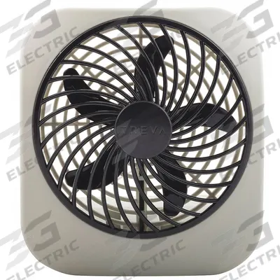 TREVA/O2COOL Cooling Fan: 5 in Blade Dia, Non-Oscillating, 118 cfm_187 cfm Airflow, 2 Speeds - Pivoting Compact Fans