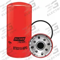 BALDWIN FILTERS Hydraulic Filter: Hydraulic Fluid, 1 1/2"-16 Thread Size, Spin-On, Cellulose (MPN BT8310MPG). Key specifications — Media Material: Cellulose; Brand: BALDWIN FILTERS; Compatible Fluid Type: Hydraulic Fluid; Compatible Vehicle Make: Champion; Includes: G369-B Furnished Gasket; Thread Size: 1-1/2"-16.