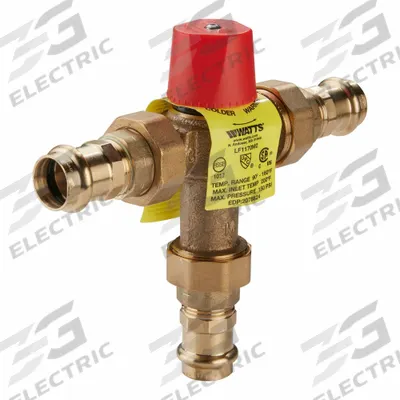 WATTS REGULATOR Thermostatic Mixing Valve: 1 in Inlet Connection Size - Point-of-Source Mixing Valves