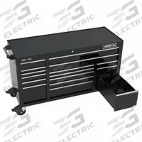 PROTO Rolling Tool Cabinet: Black / Black Drawer, 67 in W x 25 1/4 in D x 41 in H, 16 Drawers (MPN J556741B-16BKPD). Key specifications — Brand: PROTO.