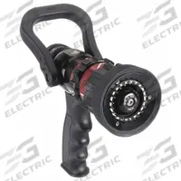 MOON AMERICAN Fire Hose Nozzle: Adj Gallonage, Adj Gallonage, Fog (MPN 512P-10204). Key specifications — Product Type: Gallonage Nozzle; Thread Type: NST; Base Type: Rigid; Body Material: Aluminum; Activates By: Twist; Nozzle Option: Adjustable Gallonage; Spray Pattern: Fog/Straight Stream; Brand: MOON AMERICAN.