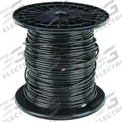 Building Wire: Copper, 3 AWG, 1 Conductors, Stranded, Black, 500 ft Lg, THHN (MPN 24346901). Key specifications — Voltage: 600 V; Brand: SOUTHWIRE.