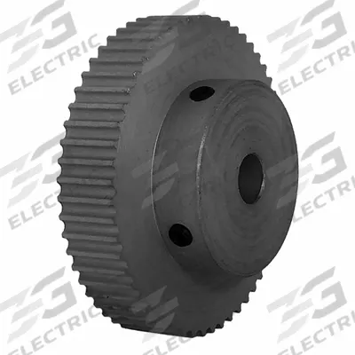 Dayton Timing Pulley: Modified Curvilinear, Fixed, For GT Timing Belt Section - GT Section Fixed-Bore Timing Pulleys with Hub