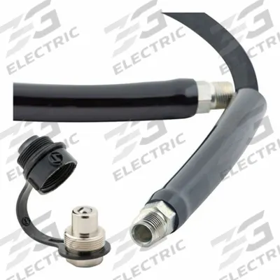 BVA HYDRAULICS Hydraulic Hose Assembly: 1/4 in ID, NPTF, 10 ft Lg, Black, 3/8 in x 3/8 in Fitting Size - BVA Hydraulics Hydraulic Hose Assemblies
