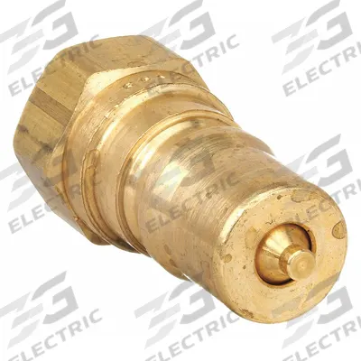PARKER Hydraulic Quick Connect Hose Coupling: 1/8 in Coupling Size, Brass - ISO B Series Hydraulic Quick-Connect Coupling Plugs