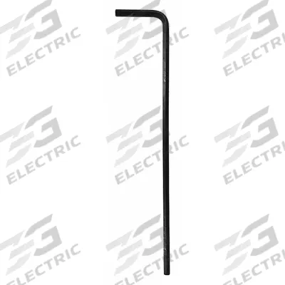 WESTWARD Hex Key: 0 Ball Ends, 5/64 in Tip Size, SAE, Long, Alloy Steel, Black Oxide - L-Shaped Hex Keys