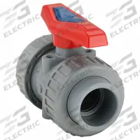 APPROVED VENDOR Manual Two-Way Ball Valve: 1 1/2 in, CPVC, Straight, Socket x FNPT, Two-Piece, Lever (MPN 4PGE6). Key specifications — Brand: APPROVED VENDOR; Handle: Lever.