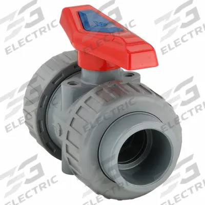 APPROVED VENDOR Manual Two-Way Ball Valve: 1 1/2 in, CPVC, Straight, Socket x FNPT, Two-Piece - CPVC Ball Valves