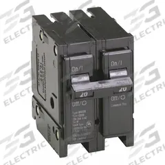 EATON Circuit Breaker: 20 A, 120/240V AC, Single Phase, 10kA at 120/240V AC, Type BR Loadcenters (MPN BR220). Key specifications — Amps: 20 A; AC Voltage Rating: 120/240V AC; Phase: Single; Max. AIR Rating: 10kA at 120/240V AC; Circuit Breaker Type: Standard; For Use With: Type BR Loadcenters; Brand: EATON.